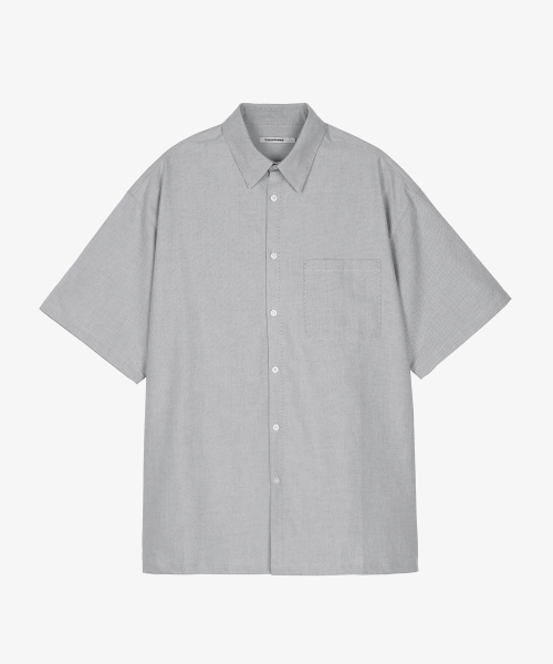 OVER FIT OXFORD HALF SHIRT