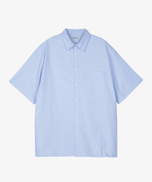 OVER FIT OXFORD HALF SHIRT