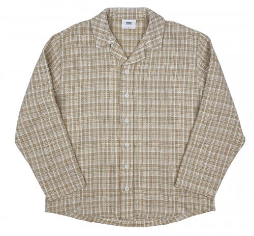 Твидовая рубашка-куртка оверсайз пастельных тонов (Beige)