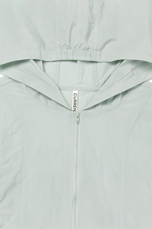 SHEER HOODED JACKET [LIGHT MINT]