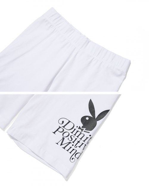 (PLAYBOY x DIMITO) SPANDEX BIKER SHORT белый
