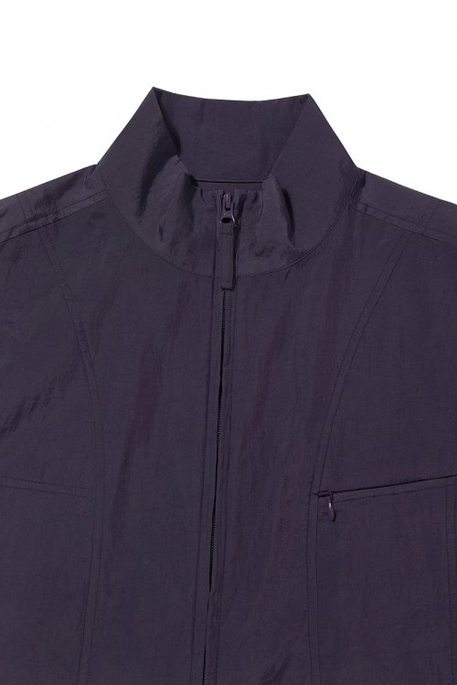 CURVED NYLON HALF JACKET [PURPLE]