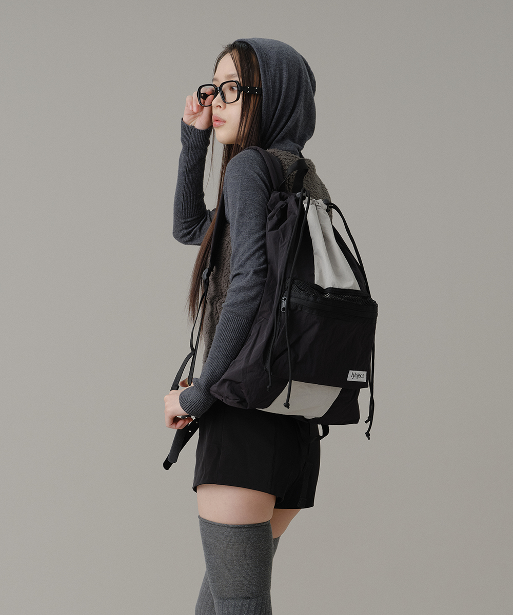 TWO WAY BASKET SLING BACK PACK GRAY
