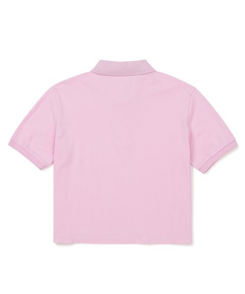 [23SS clove] pique crop t-shirt розовый