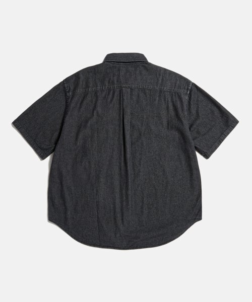 Crest Denim S/S Over Shirt Light Black thumbnail 2
