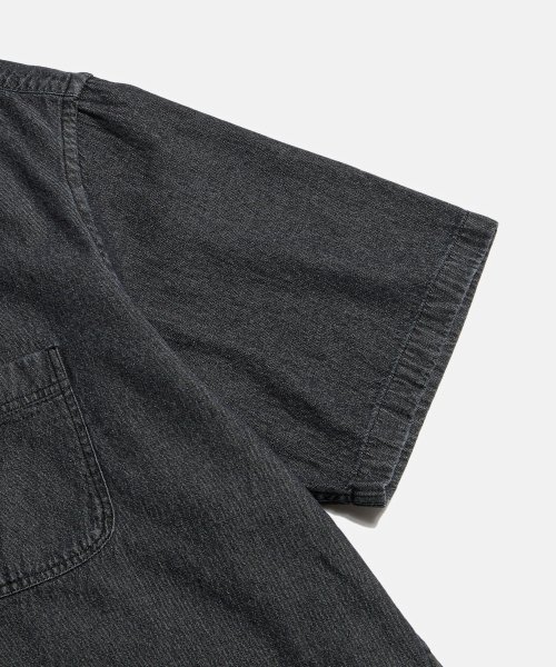Crest Denim S/S Over Shirt Light Black thumbnail 7