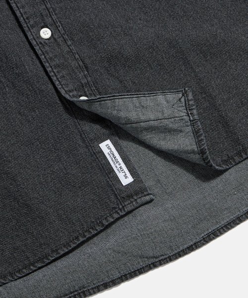 Crest Denim S/S Over Shirt Light Black thumbnail 8