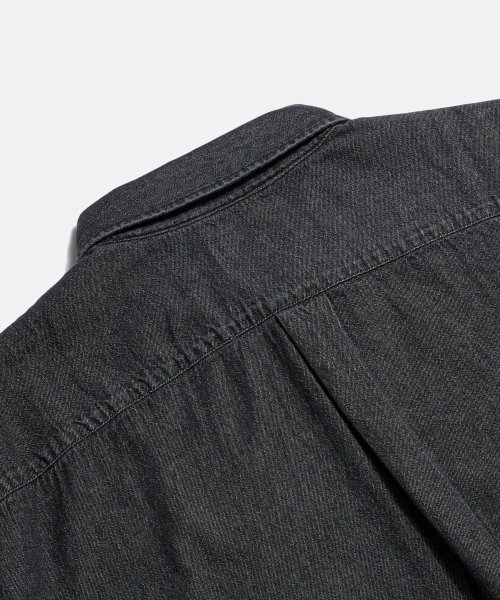 Crest Denim S/S Over Shirt Light Black thumbnail 9