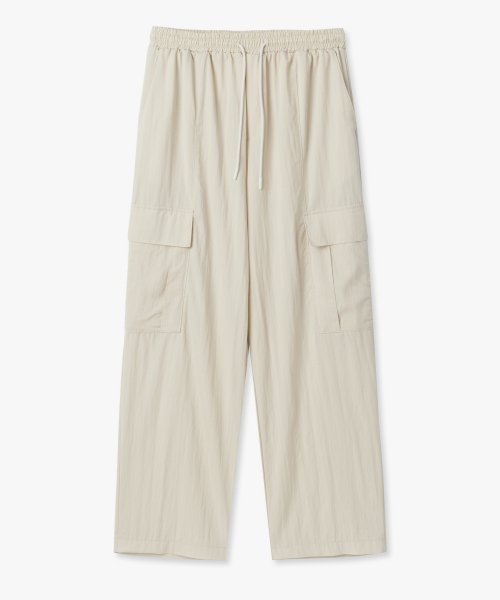 Slouchy карго-брюки на резинке — Cream