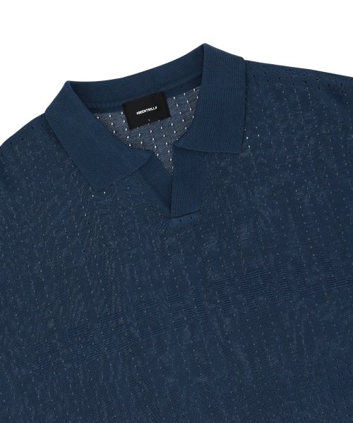 Трикотажное поло с коротким рукавом (Deep Indigo)