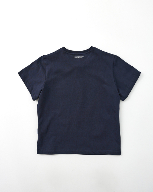 MUSINSA公式 | 999HUMANITY EVDロゴハーフTシャツ（ダークネイビー）