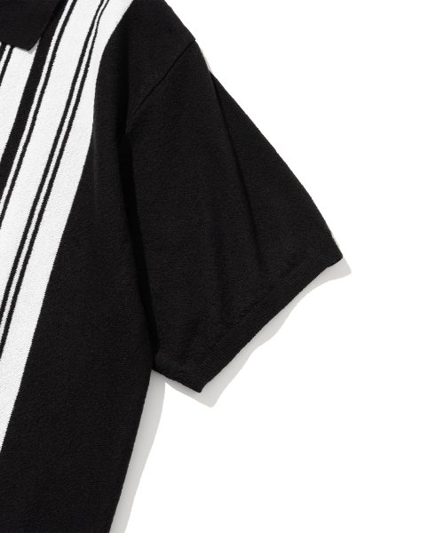 Летняя трикотажная рубашка в полоску BLACK
