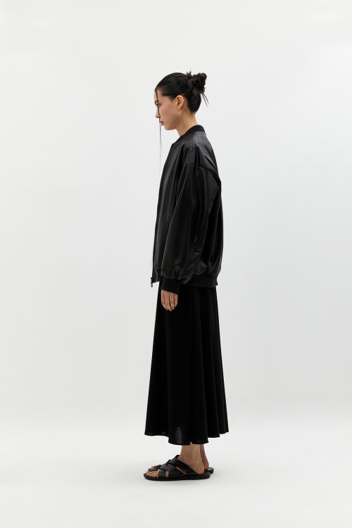 Куртка оверсайз 2-way из веган-кожи (Black)