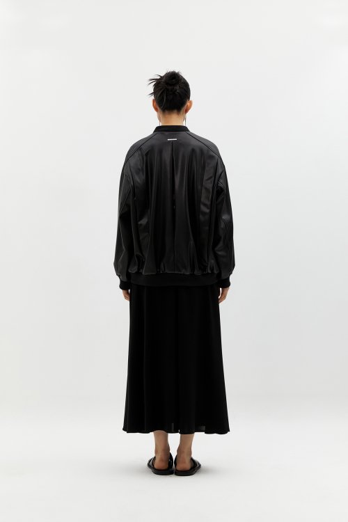 Куртка оверсайз 2-way из веган-кожи (Black)