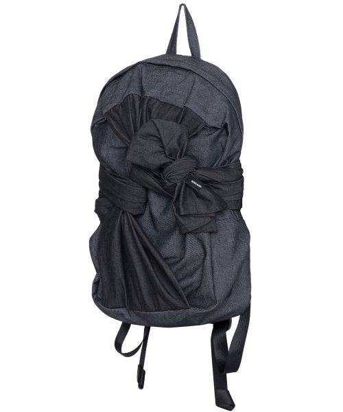 MUSINSA | IUGAMAKARAS Knotted Backpack (Denim-Black)