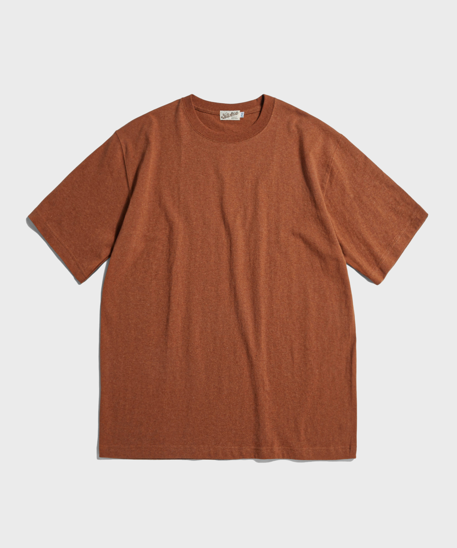 9oz USA cotton tubular tee orange красный