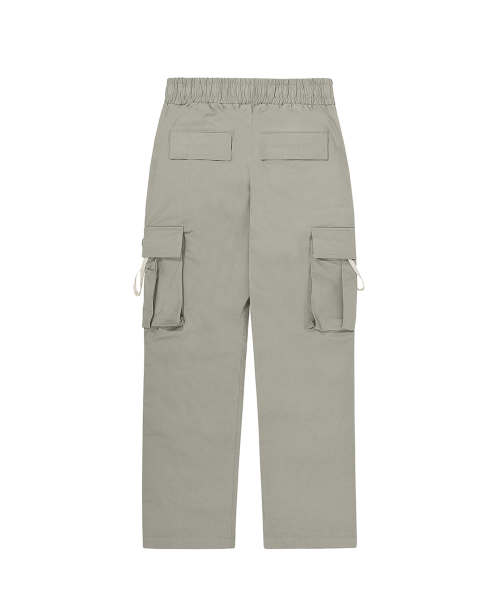 EIGHT CARGO POCKETS PANTS-KHAKI