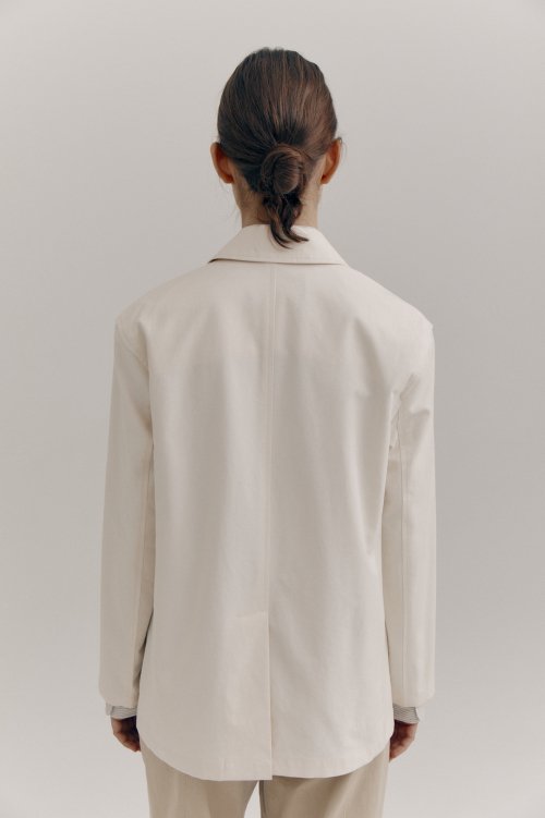 march cotton jacket (ivory)
