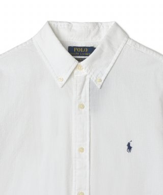 POLO RALPH LAUREN ポロ・ラルフ・ローレン ショートスリーブ シアサッカーシャツ - ホワイト 画像 3