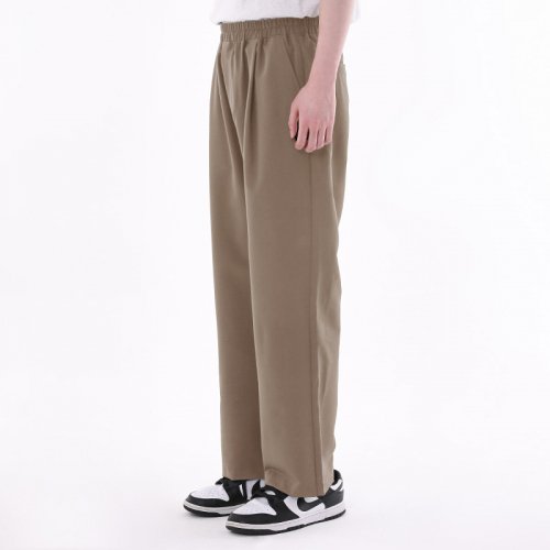 WIDE BANDING SLACKS бежевый