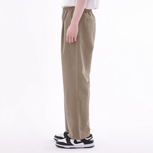 WIDE BANDING SLACKS бежевый