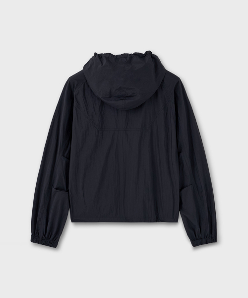 Куртка-бомбер с капюшоном на молнии (Black)