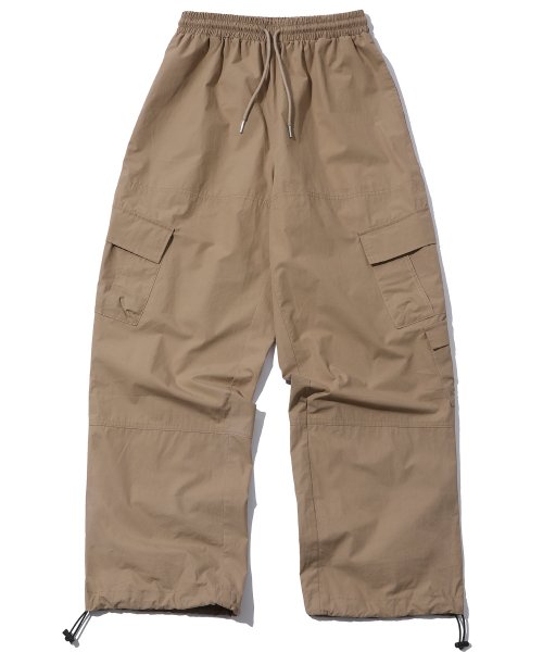 Wide Over Cargo Pants Beige