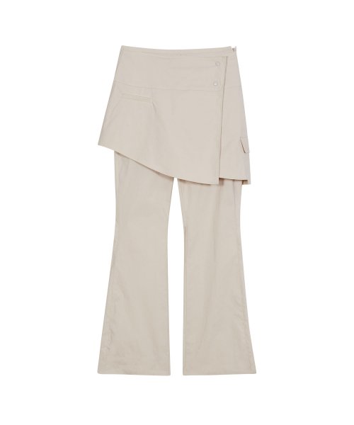 Draped skirt pants best sale