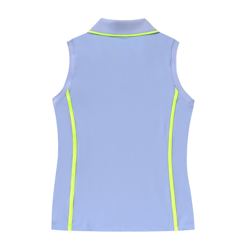 Color Point Sleeveless Shirts_S/Blue