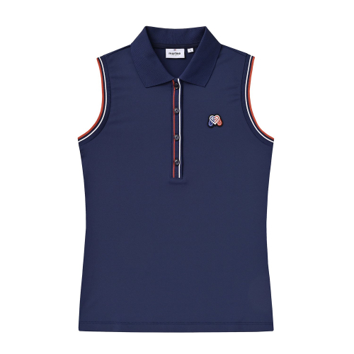 Sleeveless Polo Shirts_Navy