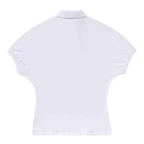 Stretch Raglan Polo Shirts_White