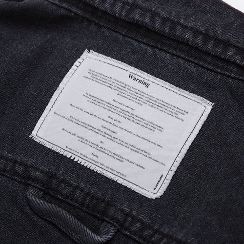 Джинсовая куртка на молнии Vivid Apparition (Black)
