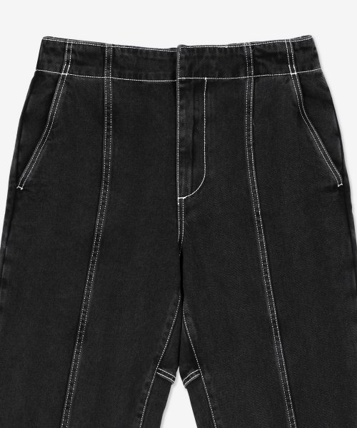 Прямые джинсы Doppio - Washed Black / MRTWMBOT053DEN0127628