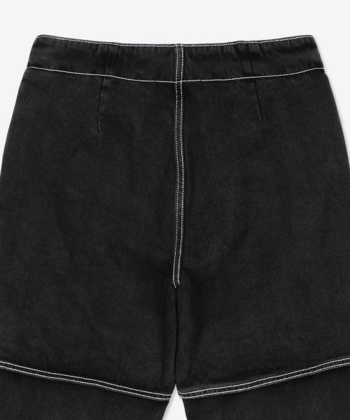 Прямые джинсы Doppio - Washed Black / MRTWMBOT053DEN0127628