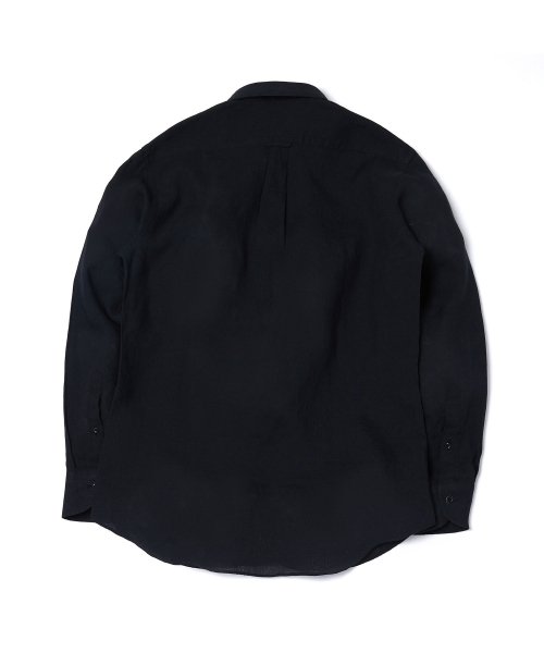 Льняная рубашка L-400 Premium (Black)