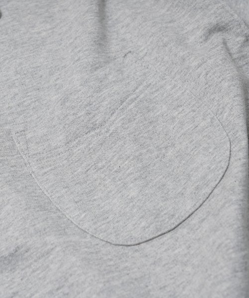 COLLAR HALF ZIP SWEAT T-SHIRT _ GRAY