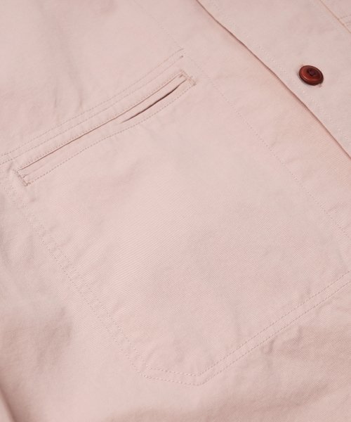 FRENCH WORK HALF SHIRT JACKET _ INDIAN PINK