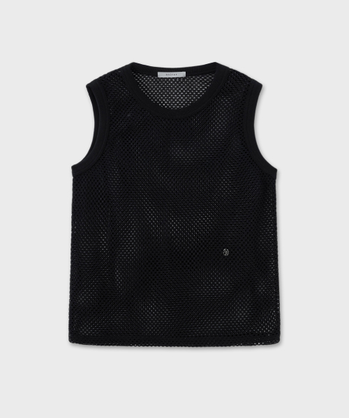 Хлопковый вязаный жилет (Black)