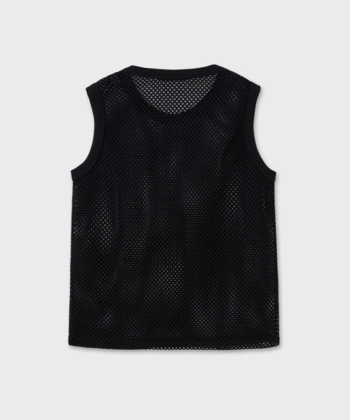 Хлопковый вязаный жилет (Black)