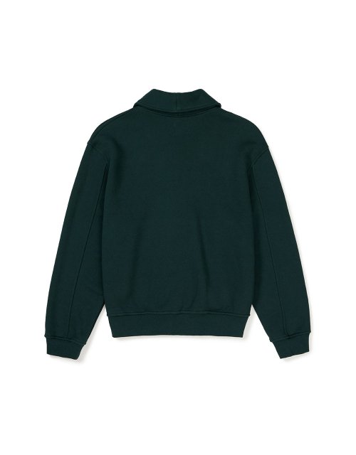 [Mmlg] SHAWL COLLAR SWEAT JUMPER (DEEP GREEN)