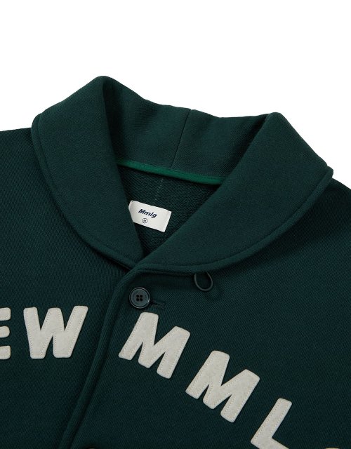 [Mmlg] SHAWL COLLAR SWEAT JUMPER (DEEP GREEN)