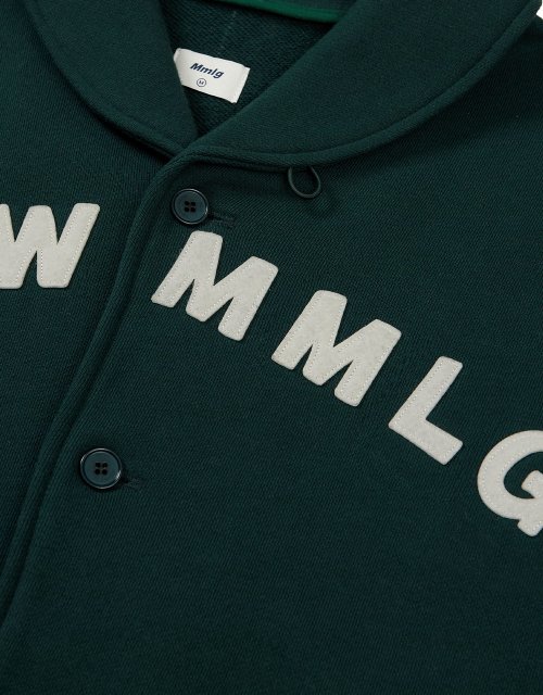 [Mmlg] SHAWL COLLAR SWEAT JUMPER (DEEP GREEN)