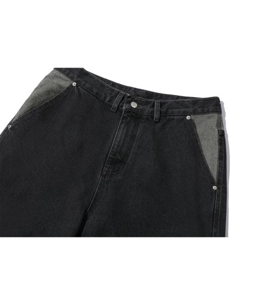 Широкие джинсы со звездами Reverse Black