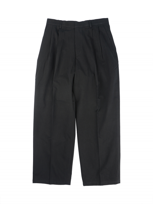 CITY WIDE 2TUCK PANTS BLACK