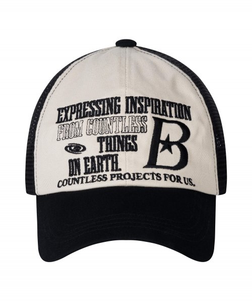 B LOGO Mesh Ball Cap [Black] thumbnail 2