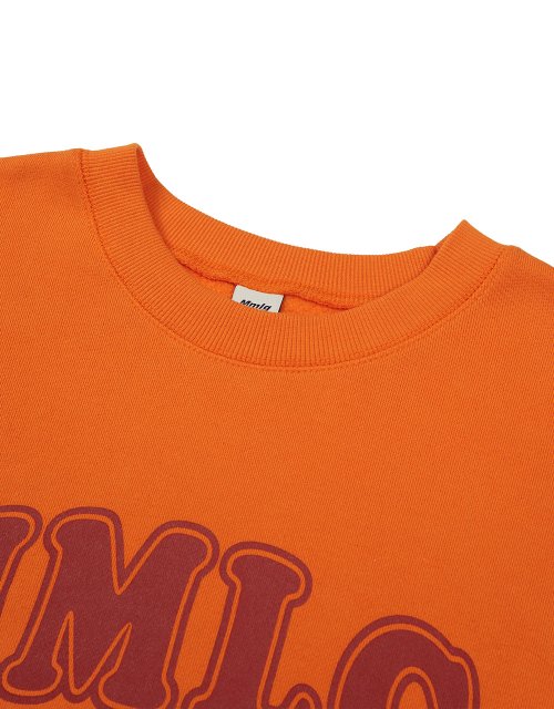 [Mmlg] RUNNING CREST SWEAT (UNIVERSE ORANGE)
