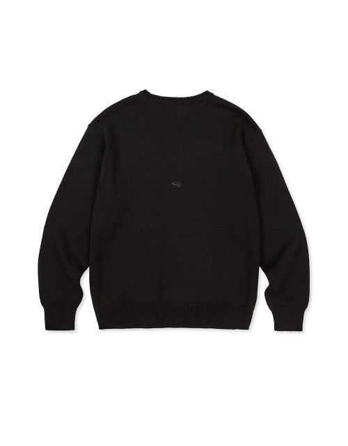 [Mmlg] MIND YOUR STEP KNIT (EVERY BLACK)
