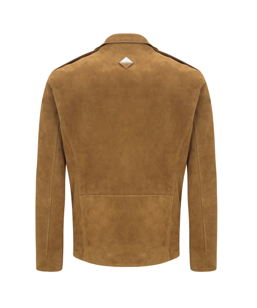 SUEDE RIDER JACKET (COGNAC / GOATSKIN)