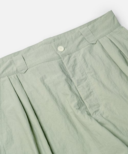 CURVED CUFFS PANTS _ MINT