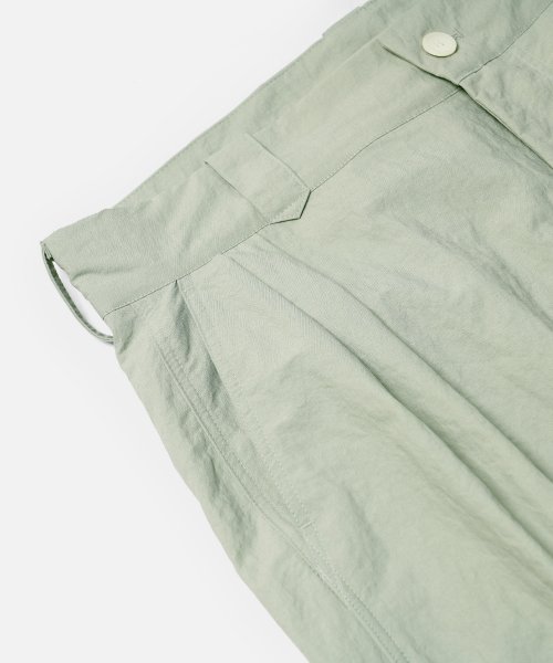 CURVED CUFFS PANTS _ MINT